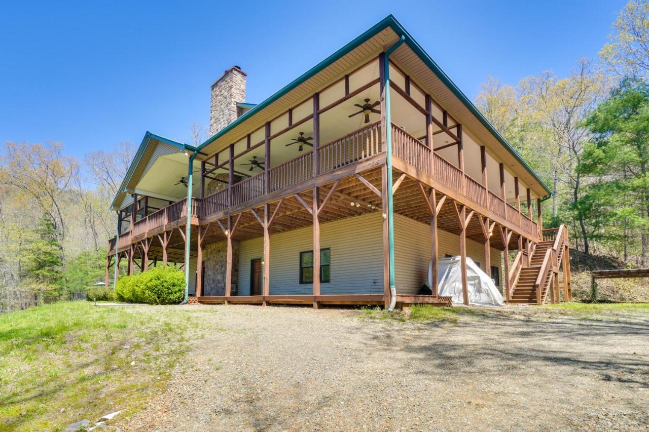 Expansive Home On 16 Acres With Smoky Mountain Views Murphy Exteriér fotografie